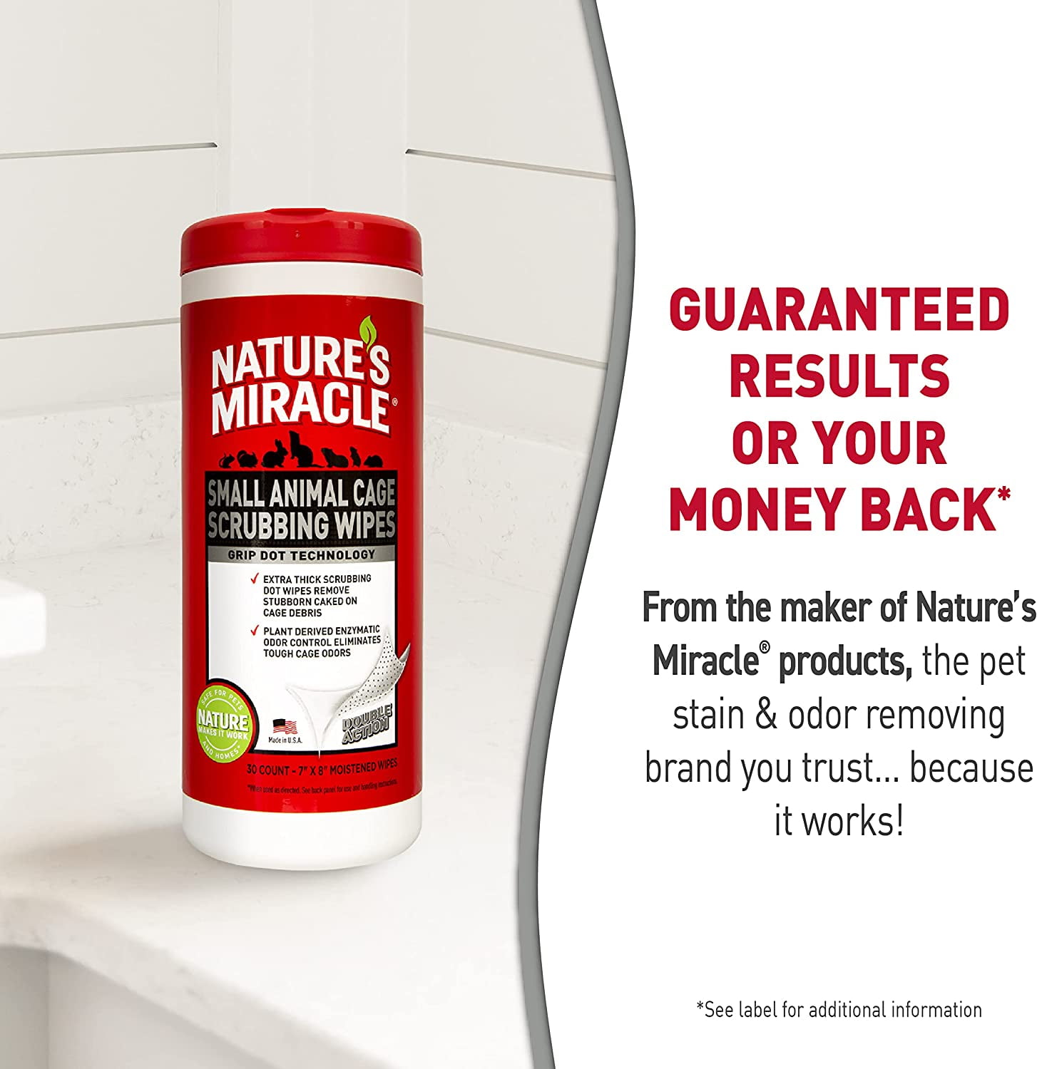 Nature's Miracle Cleaning Wipes - Todd Marcus Bird Exotic
