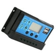 thumbnail image 3 of Controlador de carga solar, 60 A, 12 V, 24 V, cargador de batería solar PWM automático, controlador de carga solar, artesanía superior, 3 of 9