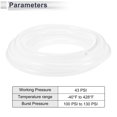 thumbnail image 4 of Ofertas Únicas 10Ft 3/16" 5mm ID 3mm Grosor Manguera de Vacío de Silicona para Aire y Agua Transparente, 4 of 6