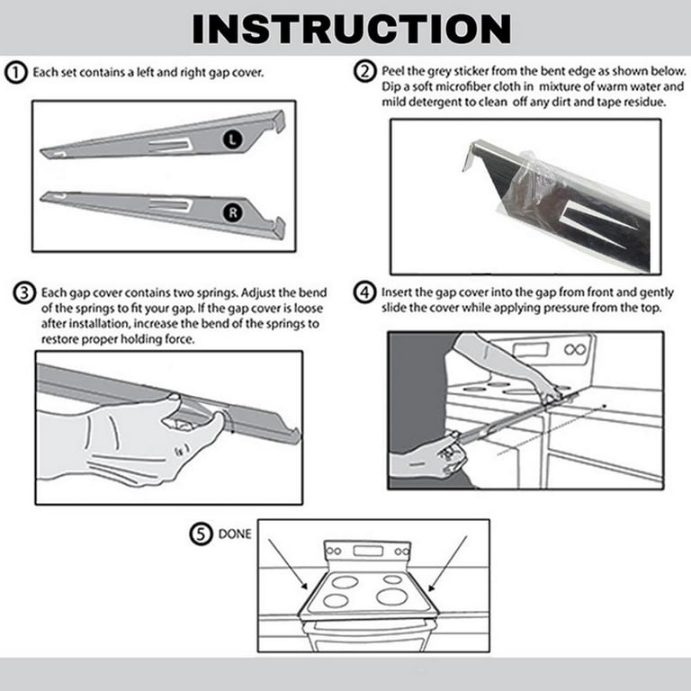 Kozyland SGAP01 Stove Cover, Stove Guard, Stainless Steel Stove