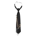 thumbnail image 6 of Conairie Ties for Womens Mens Metal Chain Necktie Pre-Tied Adjustable Tie for Uniform School Shirt Accessory Black One Size, 6 of 6