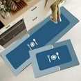 thumbnail image 6 of vnanda Non-slip Kitchen Mat Kitchen Bathroom Door Mat Machine Washable Printed Rectangular Carpet Water Absorption Non-slip Floor Mat Floor Mat for Water, 6 of 8