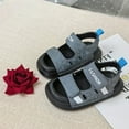 thumbnail image 2 of Gubotare Kids Sandals Toddler Boys Boys Sandals Open Toe Toddler Sandals Boys Adjustable Little Big Kids Size 8.5 (Grey,8.5 Toddler), 2 of 4