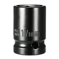 1/2-inch Drive 17mm 6-Point Shallow Impact Socket, Cr-V Steel