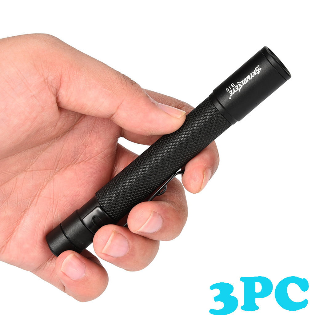 3Pc's Small TORCHMini Handheld Powerful LED Tactical Pocket Flashlight Bright 