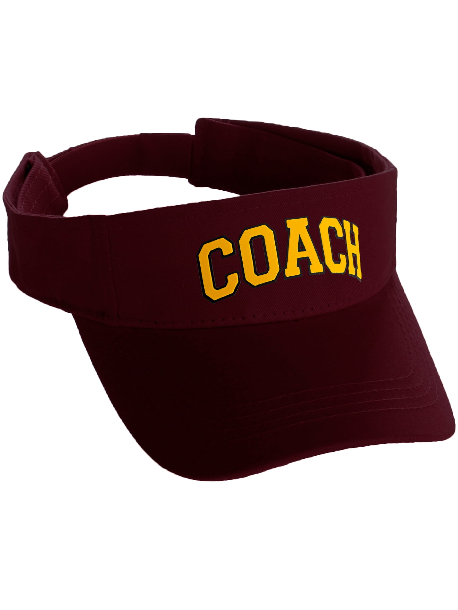 Classic Sport Team Coach Arched Letters Sun Visor Hat Cap Adjustable