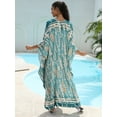thumbnail image 5 of Women's Plus Size Kaftan Dress – Plus Size Maxi Dress Moo Moos Beach Cover Up,Bathing Suit Cover-Up Loungewear, 5 of 10