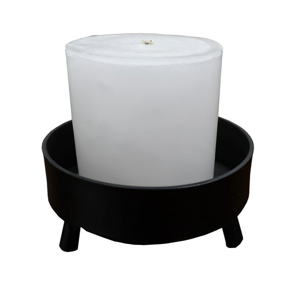 Vela Energética El Bazar Store Blanco Limpieza y Armonia Con Base de Acero