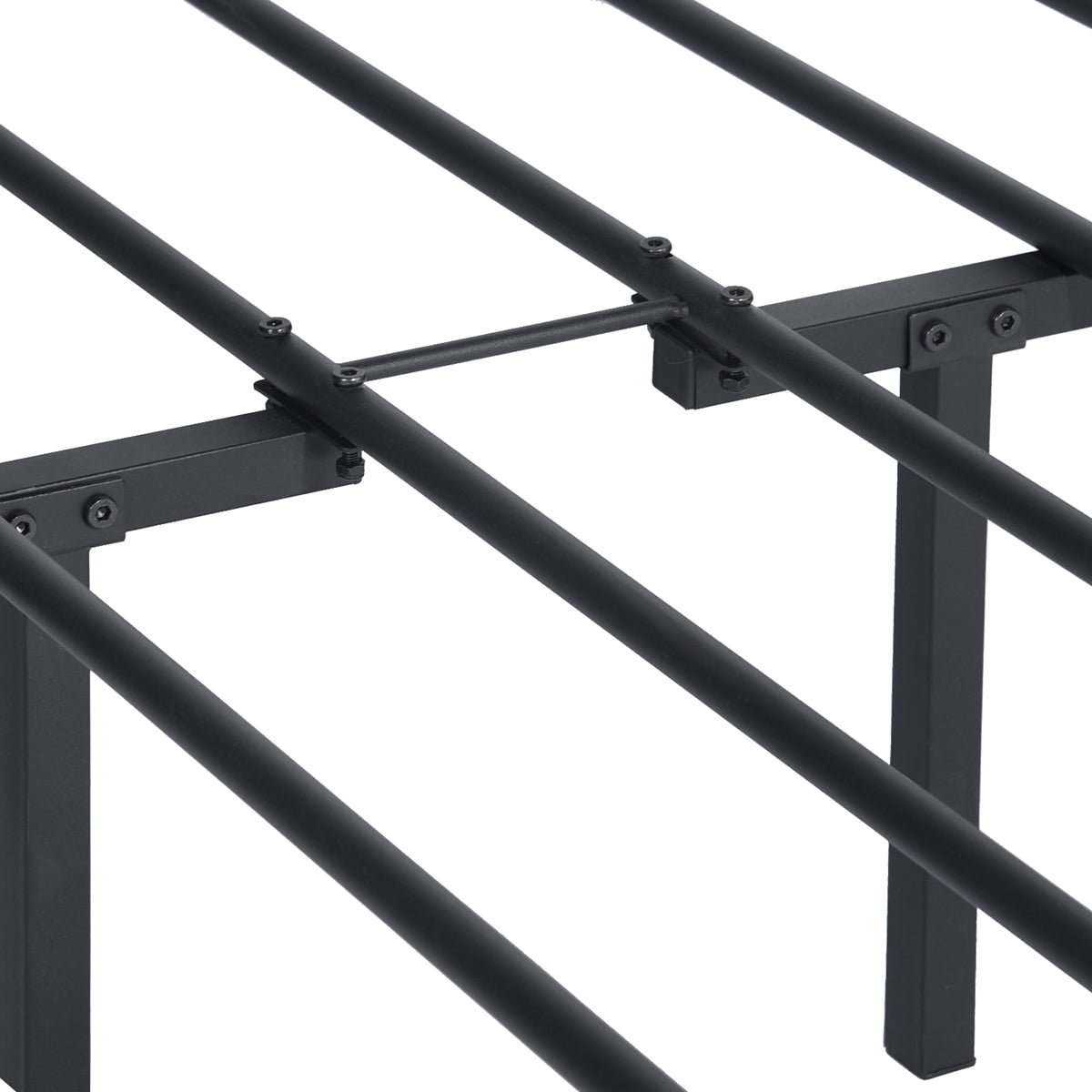 Private Jungle 77.5"*57.4" Full Size Single Metal Bed Frame, Platform Bed For Adult And Children Used In Bedroom Or Dormitory, Black Private Jungle 77.5"*57.4" Full Size Single Metal Bed Frame, Platform Bed For Adult And Children Used In Bedroom Or Dormitory, Black