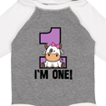 thumbnail image 4 of Inktastic 1st Birthday Cow Farm Party Girls 1 Year Old Girls Long Sleeve Baby Bodysuit, 4 of 5