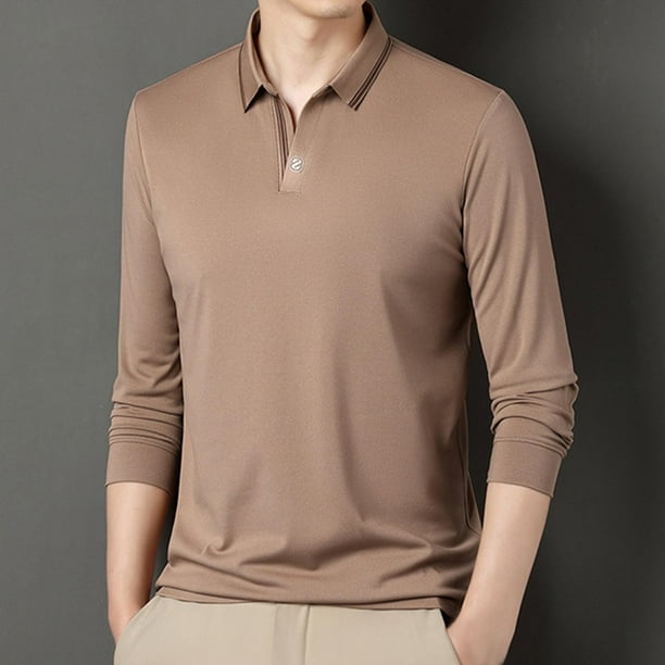Blusa y camisa de manga larga con cuello vuelto para hombre, ropa deportiva para el hogar, pijamas, camiseta de color liso, blusa deportiva de manga larga con cuello vuelto, blusa para hombre, blusa d