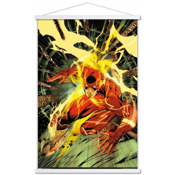 DC Comics - The Flash - Spears Wall Poster with Wooden Magnetic Frame, 22.375" x 34"