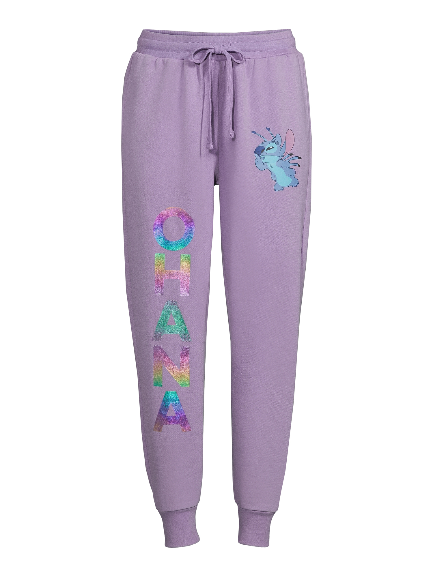 Licensed Graphics Juniors' Lilo & Stitch Jogger Pants with
