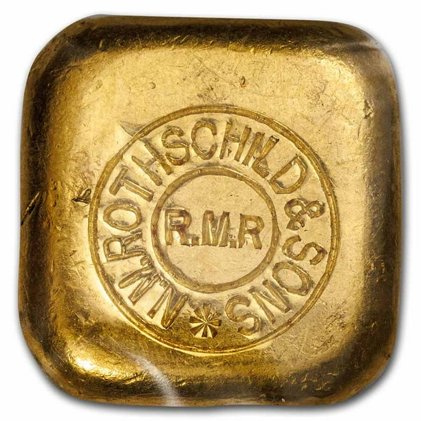50 Gram Gold Square Vintage Rothschild (1.607 oz)
