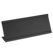 3x9.4inch Aluminum Name Plate Holder, L Type for Desk Sign Holder Black