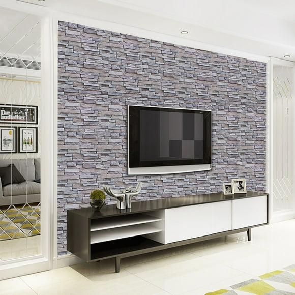 Wall Sticker, PVC Wall Sticker 3D Wallpaper, Peel-Stick Wallpaper Wallpaper For Living Room Kitchen