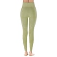 thumbnail image 4 of Aayomet Mode Femmes Pantalon de Yoga Taille Haute Sans Couture (Vert Armée, m), 4 of 5