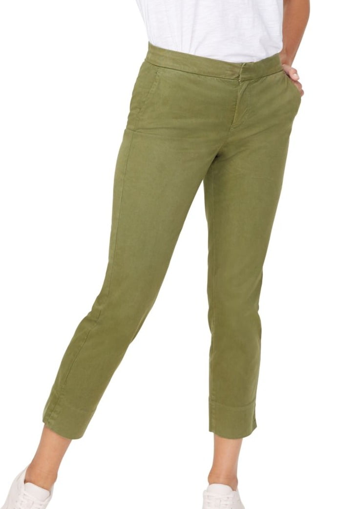 NYDJ Womens Pants Olivine Flat Front 