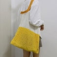 thumbnail image 5 of Kukuzhu Crochet Tote Bag Aesthetic Tote Bag Y2k Accessories Y2k Aesthetic Crocheted Tote Bag Y2k Fashion, 5 of 6