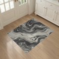 thumbnail image 3 of ODIKA 3'x5' Washable Area Rug Non-Slip, Flatweave, Easy Care Abstract Symmetrical Tan Mottled Crisp Definition Farmhouse Beige for Hallway, Laundry Room, 3 of 7