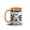 Checker Ghost, variant on NH2 Creative Halloween Ghost Coffee Mug, Orange Ceramic 15oz