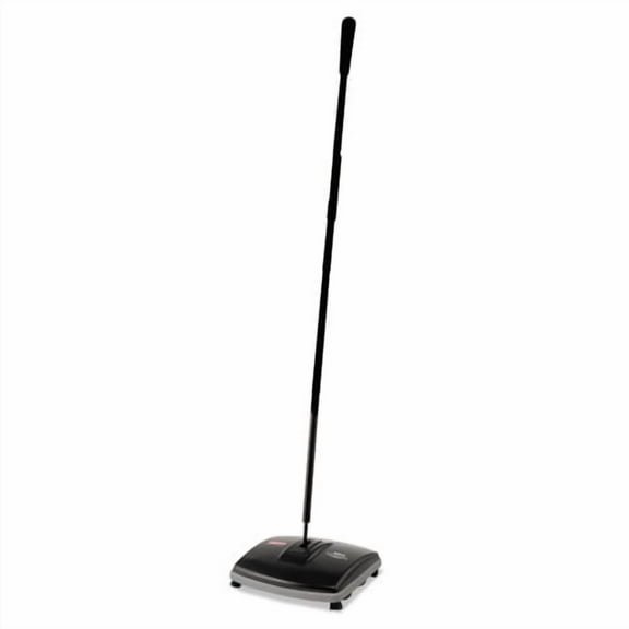 Rubbermaid Commercial Floor and Carpet Sweeper, 44" Handle, Black/Gray