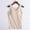 Beige, variant on Elvqul Cotton Tank Tops Women Under $5 Pullover Plain Sleeveless Padded Round Neck Comfortable Beige Tops