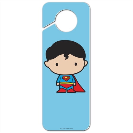 Superman Cute Chibi Character Plastic Door Knob Hanger Sign