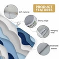 thumbnail image 6 of Dish Drying Mat for Kitchen Countertop, Blue Ocean Absorbent Microfiber Dish Mat Reversible Quick Dry Non Slip Draining Mat Kitchen Drying Pad for Dishes, Utensils 18x24 Inch Abstract Waves Ombre, 6 of 9