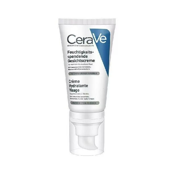 Loción Hidratante Facial CeraVe Original Crema Hidratante PM Niacinamida Ilumina Suaviza Piel 52ml
