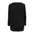 thumbnail image 5 of Womens Comfort Cozy Sweaters for Anxiety Long Sleeve Round Neck Lightweight Casual Pullover Winter Warm Long Tops Black M, 5 of 5