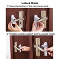 thumbnail image 4 of Cerradura de palanca de puerta, cerradura de puerta a prueba de niños con adhesivo 3M, cerraduras de puerta de seguridad para niños (paquete de 2) Ormromra JQFLD079, 4 of 6
