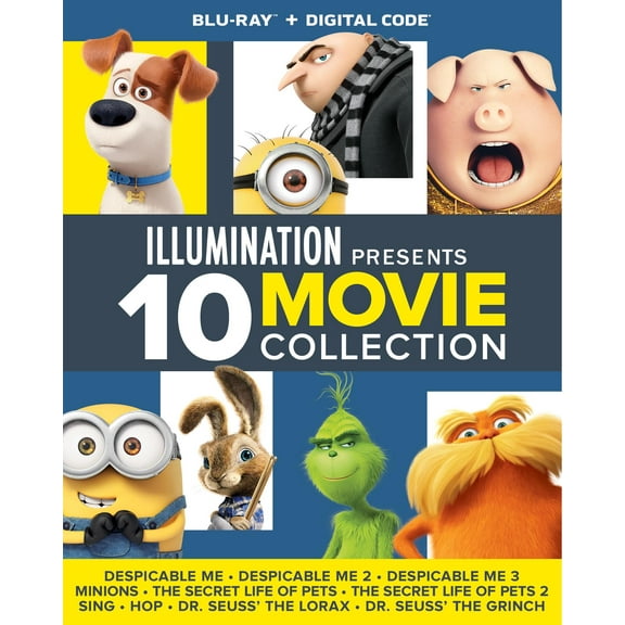 Illumination Presents: 10 Movie Collection (Blu-ray   Digital Copy), Family, Universal