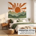 thumbnail image 4 of HUANGLE Tapestry Wall Hanging, Boho Abstract Landscape Warm Horizon Tapestry For Bedroom, High-Quality Polyester Large Wall Tapestry For Living Room Bedroom Office, 60x40Inch, 4 of 9