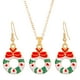 thumbnail image 3 of Conjunto de Collar y aretes Yinane joyería navideña Collar y Pendientes, 3 of 5