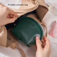 thumbnail image 4 of Qarigey Neceser de maquillaje para mujer, multifunción, impermeable, de cuero, con cremallera, para lápices labiales, neceser, organizador de viaje, Ropa, zapatos y accesorios Miscelánea Verde Qarigey AP017900-01, 4 of 6