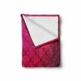 thumbnail image 2 of Magenta Soft Flannel Fleece Throw Blanket, Damask Textured Geometric Romantic Style Vintage Design Art Print, Cozy Plush for Indoor and Outdoor Use, 70" x 90", Hot Pink Fuchsia, by Ambesonne, 2 of 6