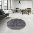 thumbnail image 4 of Ahgly Company Machine Washable Indoor Rectangle Industrial Modern Plum Purple Area Rugs, 7' x 10', 4 of 7