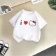 thumbnail image 2 of Camiseta de verano de Hello Kitty para niños y niñas, camiseta creativa con estampado informal de calle, moda Y2K, cuello redondo, camiseta de dibujos animados para bebés y niños, 2 of 5