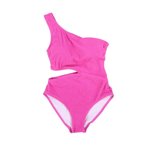 Women's One Piece Swimsui Side-Cuou Pink New