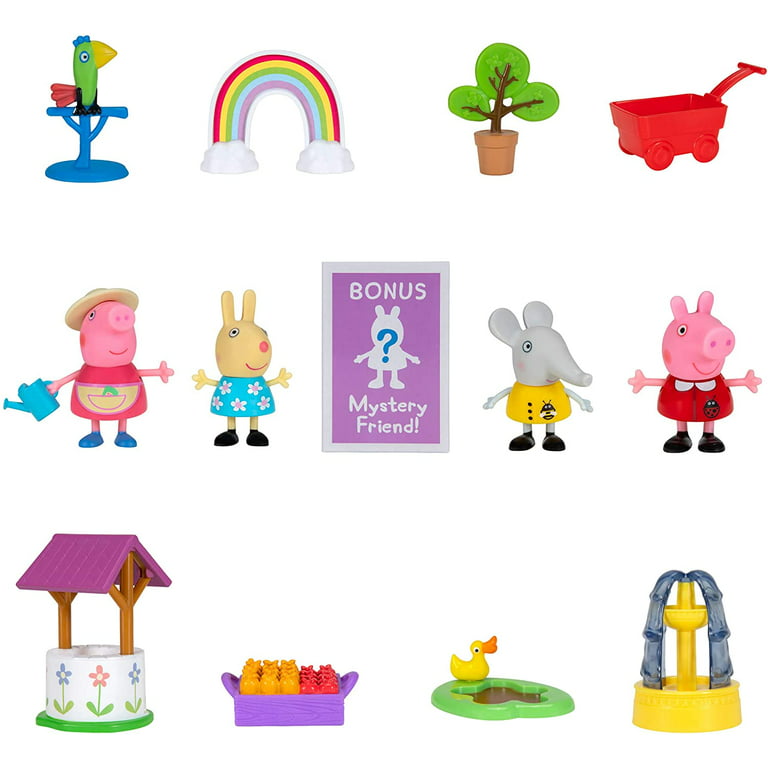 Peppa Pig Gardening Deluxe Playtime Set, Featuring Peppa Pig Characters, a  Surprise Friend Figure, and Garden Accessories from The World of Peppa Pig 