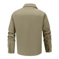 thumbnail image 5 of Kezqiaxn Mens Button Down Shirt Quick Drying Long Sleeve Breathable Work Shirts with Pockets Plus Size Fashion Mens Clothes, 5 of 9