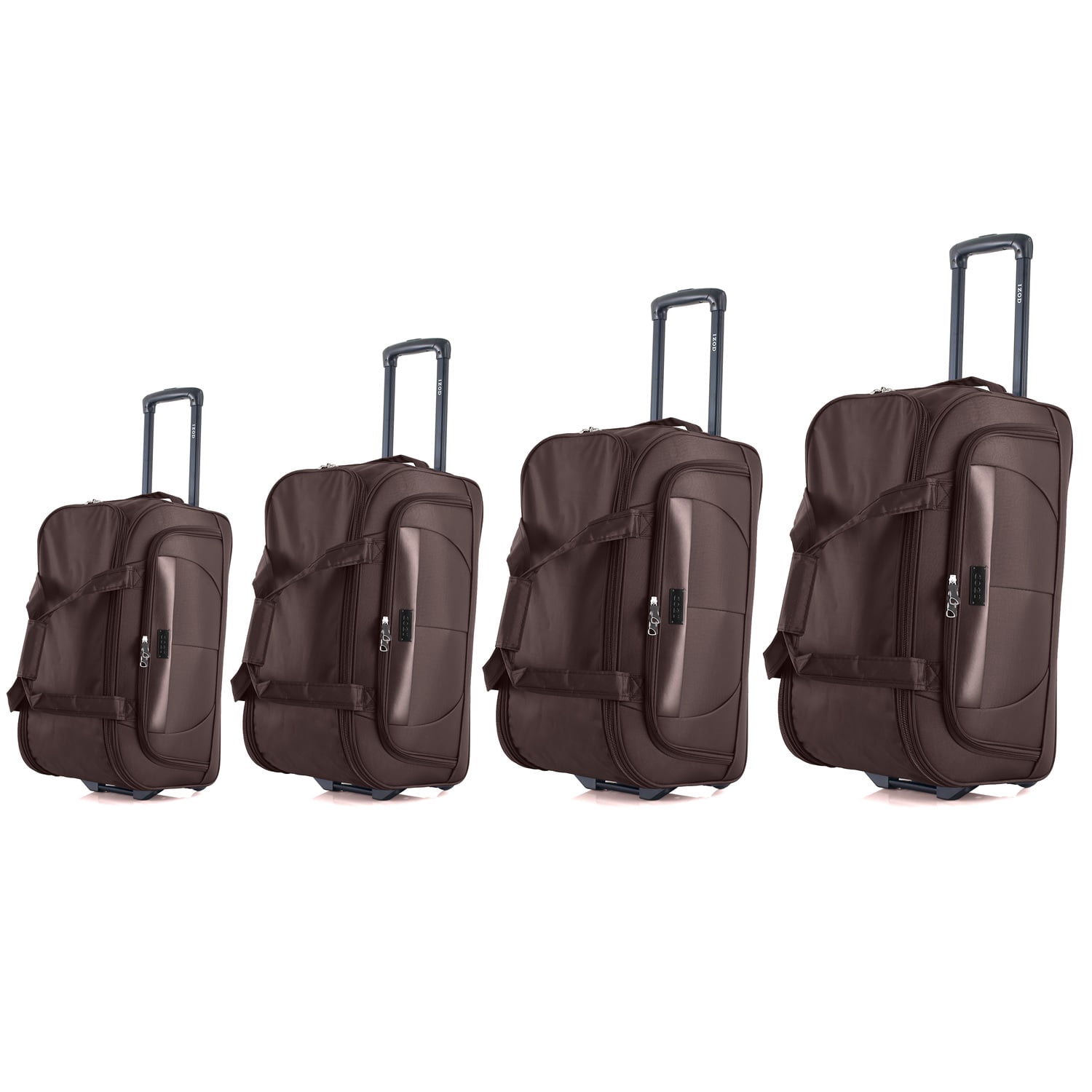 IZOD Carol Lightweight Soft Shell Rolling Duffel Bag with Wheels and Telescopic Handle – Travel-Ready Luggage Duffel