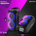 thumbnail image 6 of Dolphin S20 Waterproof Mini Party Speaker – Big Sound, HD Lights, and Nonstop Vibes for Beach, Pool, Shower & Outdoor Fun, 6 of 6