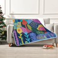 thumbnail image 7 of Yayeee Throw Blanket for Couch Soft Warm 50" x 60" Sofa Chair Bed Decoration, Art Plants, 7 of 7