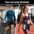 thumbnail image 6 of MoKo Magnetic Water Bottle Holder with Clear Phone Pouch, Built-in 5 Magnets Fitness Bag for Men and Women Compatible with Most Water Bottles, Gym Accessories Gifts, Black, 6 of 9