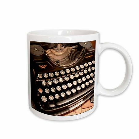 

3dRose Continental Typewriter Ceramic Mug 11-ounce