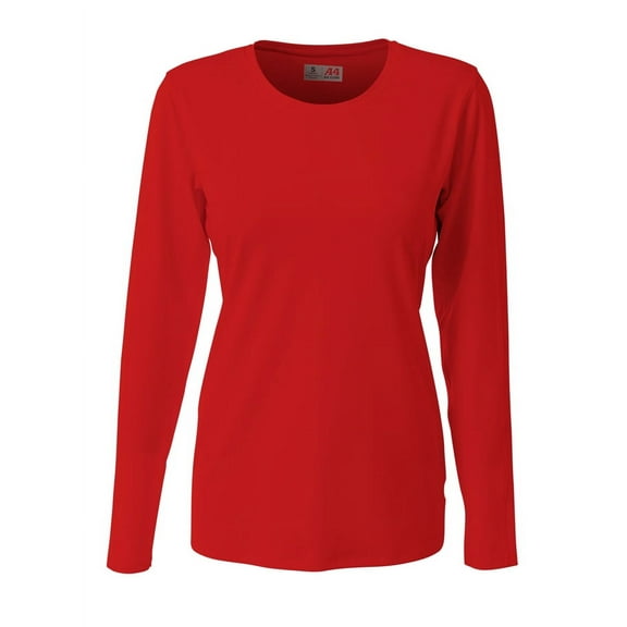 A4 Teen Spike Long Sleeve Volleyball Je For Teen Female in Scarlet | NG3015