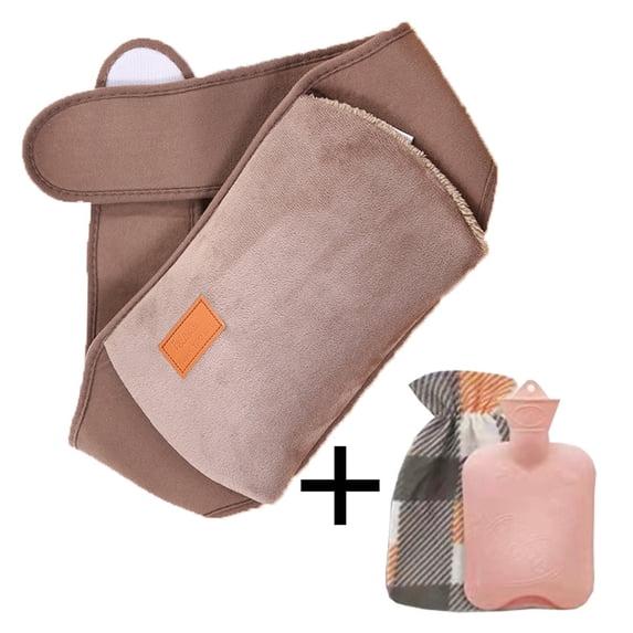 Hot water bottle with waist cover, cartoon warm water bag