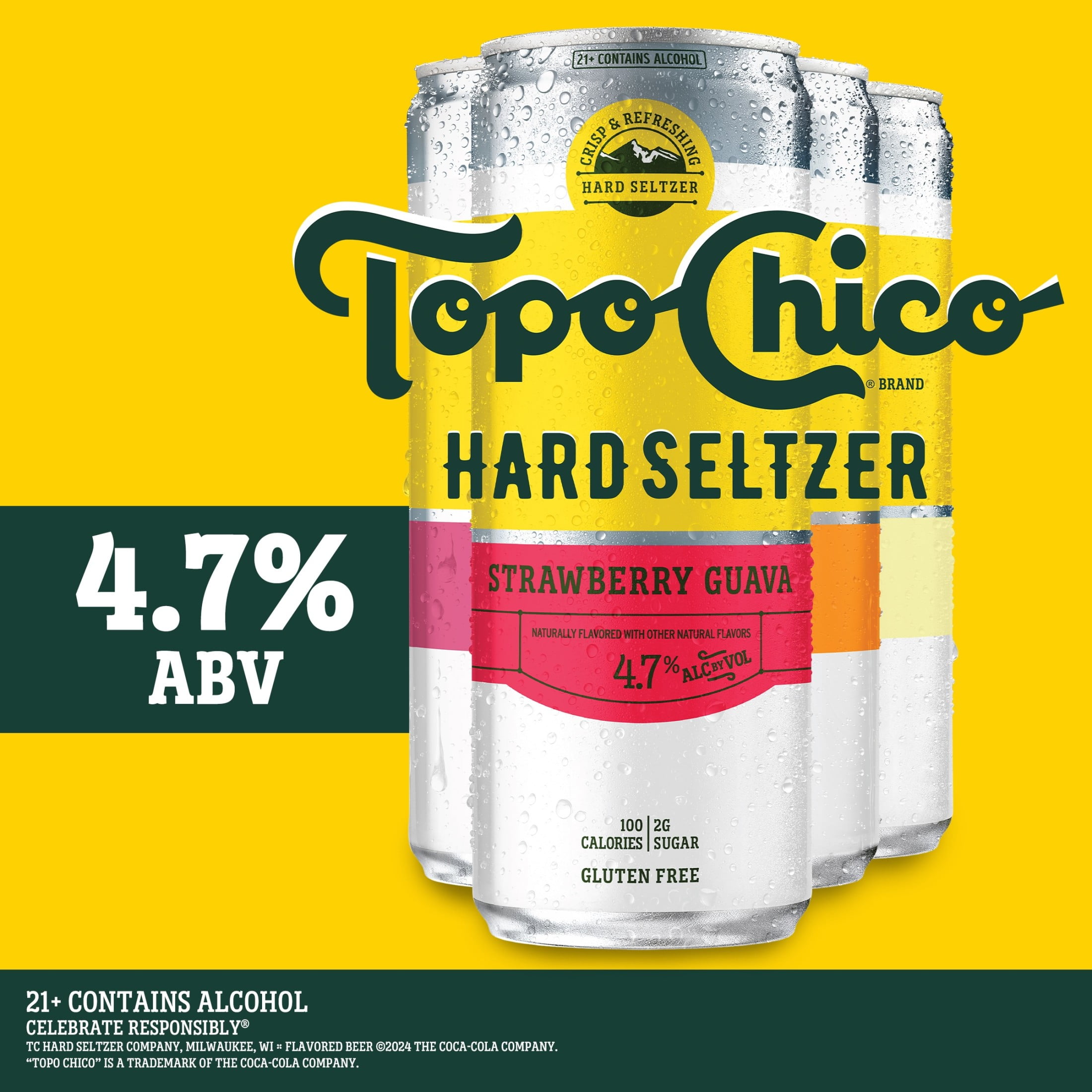 Topo Chico Hard Seltzer Variety Pack , 12 Pack, 12 fl oz Aluminum Cans, 4.7% ABV